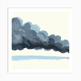 Smoke Billowing Out Of A Chimney Art Print