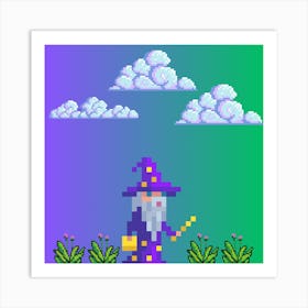 Wizard on a quest Art Print