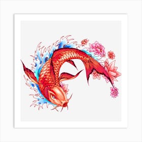 Koi Fish Art Print