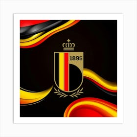 Belgium National Football Team Logo Wall Art 13 Art Print