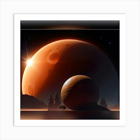 Distant World 2 Art Print