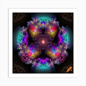 Psychedelic Mandala Art Print