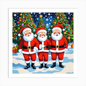 CHRISTMAS ELVES Art Print