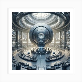 Futuristic Space Station 12 Art Print