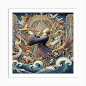 Angel Of The Sea 1 Art Print