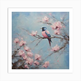 Bird In Blossom Art Print