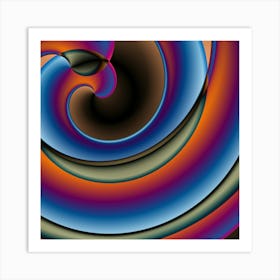 Abstract Spiral Art Print