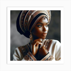 Beautiful African Woman 4 Art Print