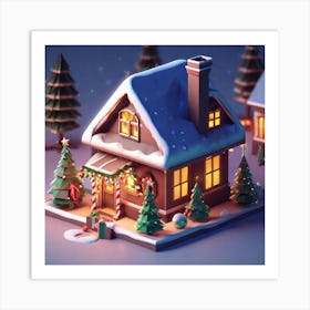 Christmas House 102 Art Print