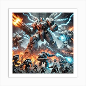 Kaiju Commanders Role Converted Art Print