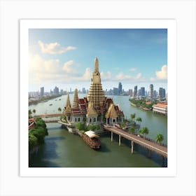 Thailand City Art Print