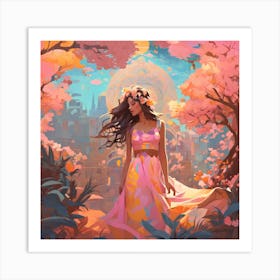 Apricot world Art Print