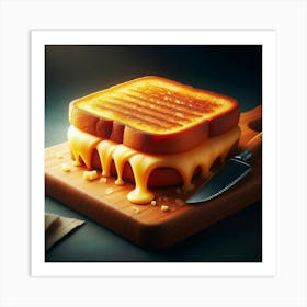 Grilled Cheese Sandwich 2 Art Print