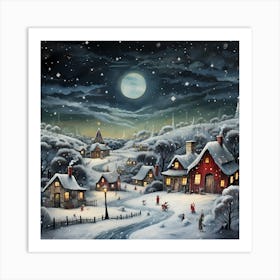 Threaded Holiday Canvas Serenade Art Print