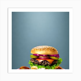 Burger 3 Art Print