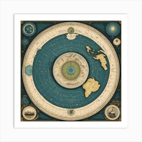 Map Of The World 5 Art Print