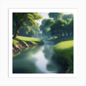 River In The Grass 16 Art Print