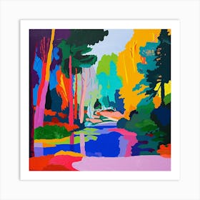 Abstract Park Collection El Retiro Park Madrid Spain 2 Art Print