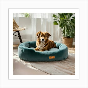 A Photo Of A Dog Bed 7 Art Print