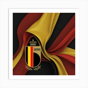 Belgium National Football Team Logo Wall Art 11 Art Print