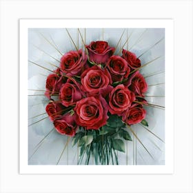 Red Roses 8 Art Print