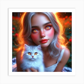 Kitty 1 Art Print