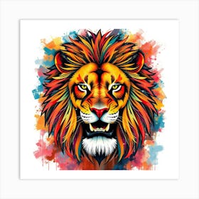 Lion Head 9 Art Print