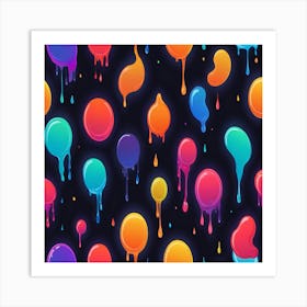 Colorful Balloons Art Print