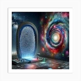 Fingerprint In Space Art Print