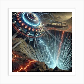 Mantlequake Array Targeting Tectonic Plates Art Print