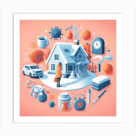 Winterizing Home & Boosting Immune System Art Print