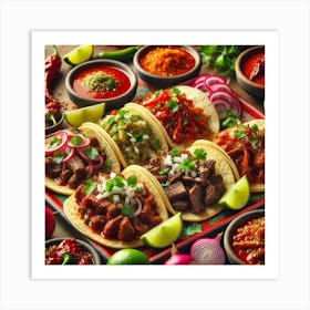 Sovereign Flame Tacos De Fuego Refined Art Print