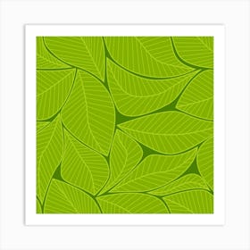 Green Leaves Art Print