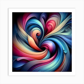 Abstract Swirl Art Print