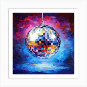 Disco Ball Canvas Print Art 3 Art Print