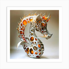 Seahorse Sculpture Art Print