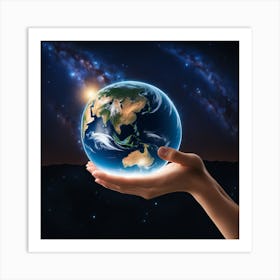 Earth In Hand Art Print