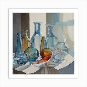 Glass Vases 1 Art Print