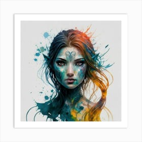 Elf Girl Painting Art Print