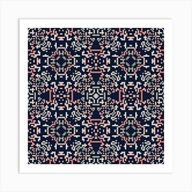 Abstract geometric pattern Art Print