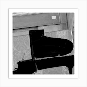 Grand Piano Abstract Photo Photography Black And White Square Monochrome Art Artwork Music Instrument Art Print