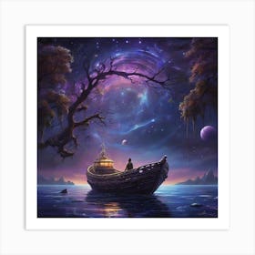 Boat In The Water Art Print