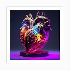 Heart Of Technology 2 Art Print