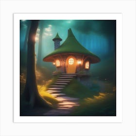 Fairy House In The Forest 1 Art Print