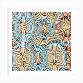 Abstract Circles 1 Art Print