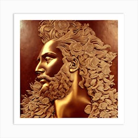 Copper Work God Of Love Art Print