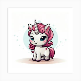 Cute Unicorn 78 Art Print