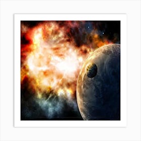 Space Explosion Art Print