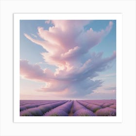 Lavender Field Art Print