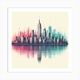 New York City Skyline 16 Art Print